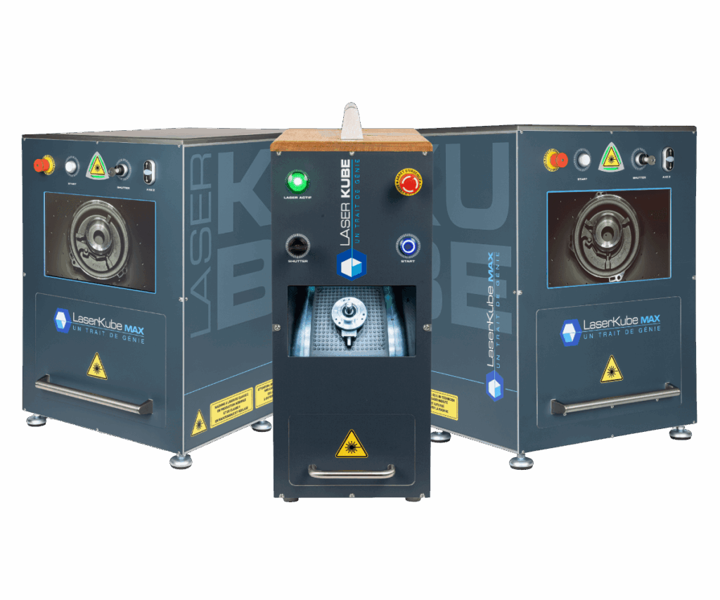 Les trois machines laser de la gamme LaserKube